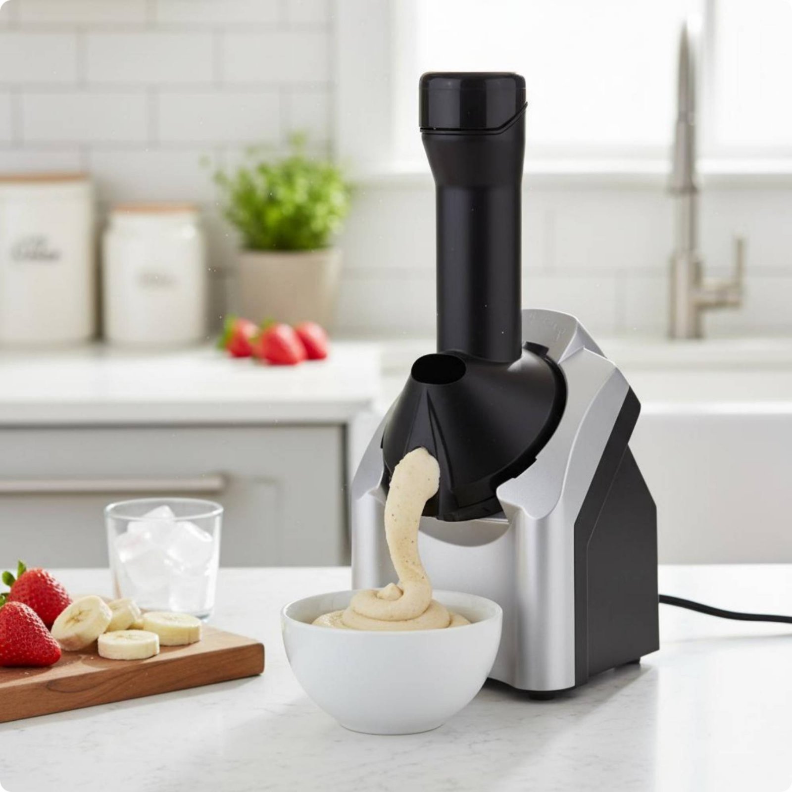 Pembuat Es Krim Otomatis Mesin - Yogurt Maker Electric ulasan dan harga