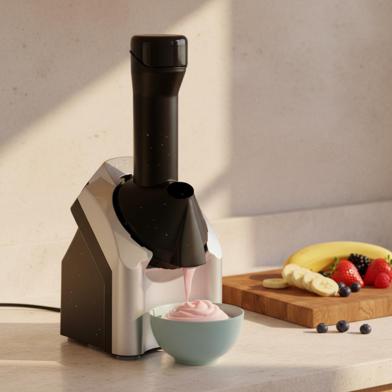 Pembuat Es Krim Otomatis Mesin - Yogurt Maker Electric ulasan dan harga