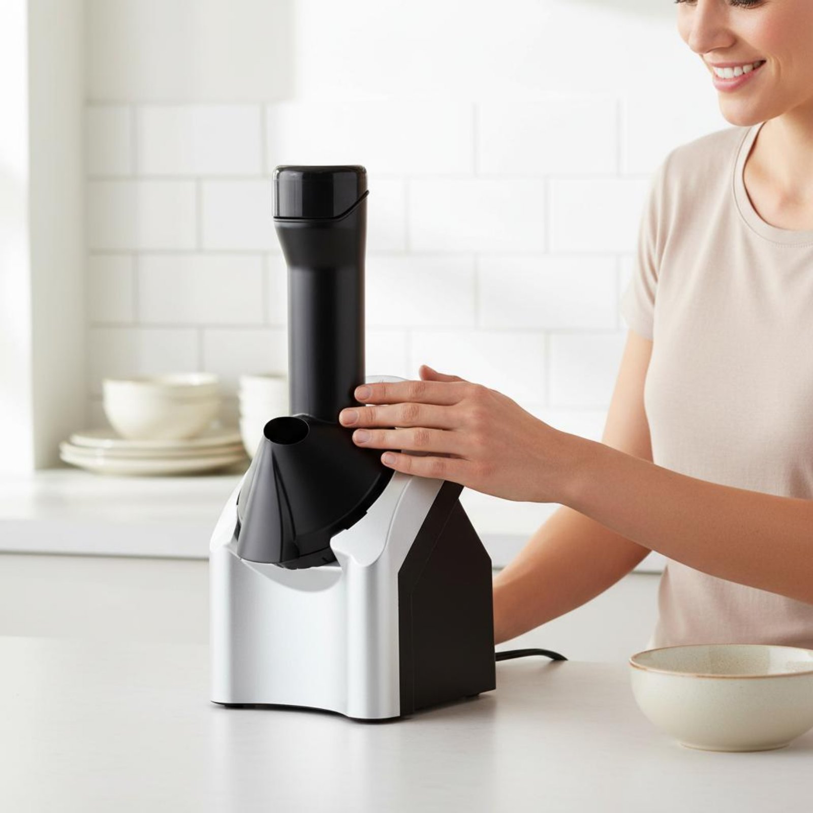 Pembuat Es Krim Otomatis Mesin - Yogurt Maker Electric ulasan dan harga