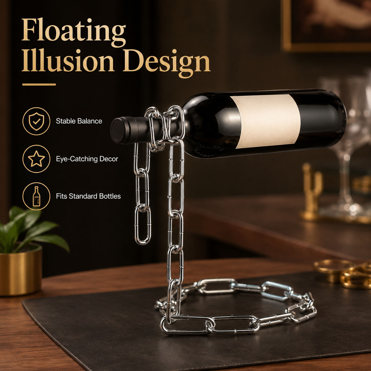 1/2 buah Rak Botol Anggur Rant - Kitchen Appliances Holder ulasan dan harga